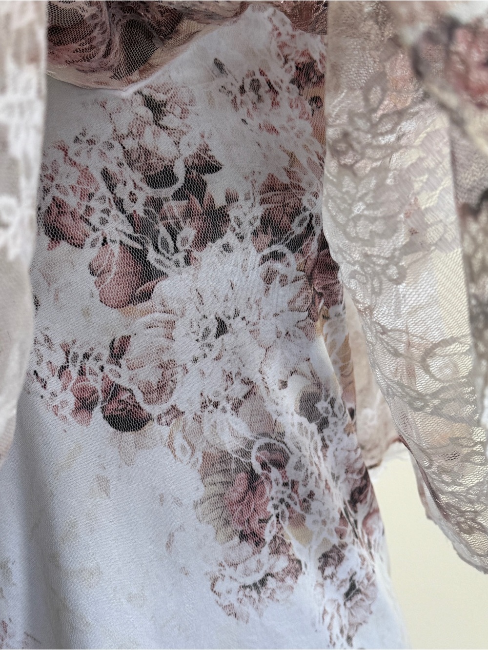 Brittany Black Floral Lace Overlay Top — Romantic & Dreamy | Fits like a M - Picture 4 of 12